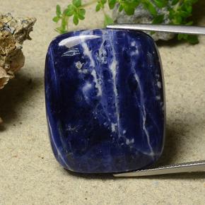Sodalite bleue naturelle coupe coussin, 41,16 ct, opaque