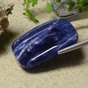 Sodalite bleue naturelle coupe coussin, 41,16 ct, opaque
