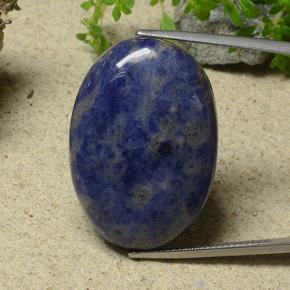 Sodalite bleue naturelle coupe ovale, 35,72 ct, opaque