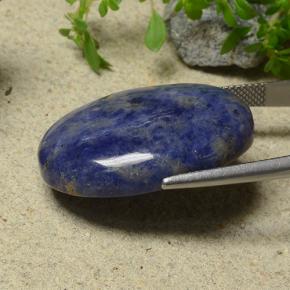 Sodalite bleue naturelle coupe ovale, 35,72 ct, opaque
