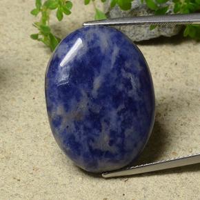 Sodalite Violet Bleu naturelle Coupe ovale, 27.61 ct, Opaque