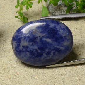 Sodalite Violet Bleu naturelle Coupe ovale, 27.61 ct, Opaque