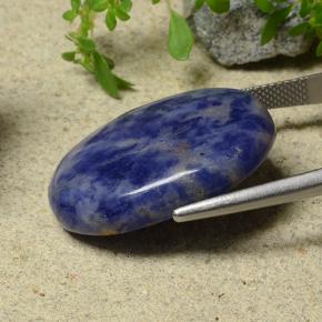 Sodalite Violet Bleu naturelle Coupe ovale, 27.61 ct, Opaque