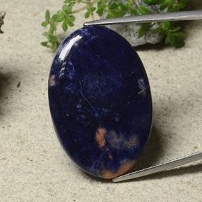 Sodalite Multicolore naturelle Coupe ovale, 29.61 ct, Opaque