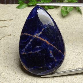 Sodalite Multicolore naturelle En forme de poire, 22.02 ct, Opaque