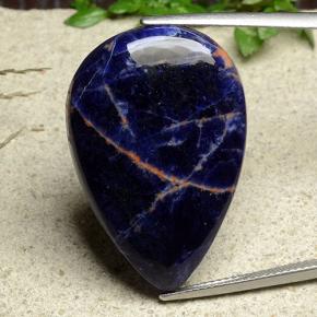 Sodalite Multicolore naturelle En forme de poire, 22.02 ct, Opaque