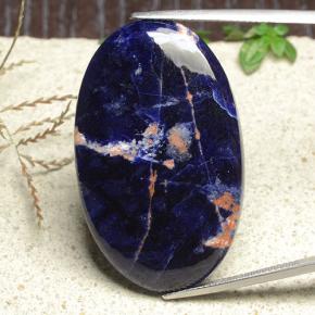 Sodalite Multicolore naturelle Coupe ovale, 36.51 ct, Opaque