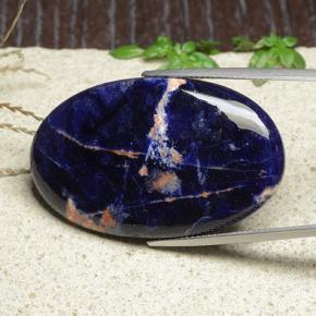 Sodalite Multicolore naturelle Coupe ovale, 36.51 ct, Opaque