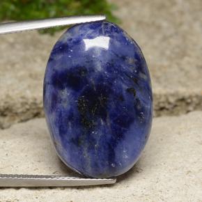Sodalite Violet Bleu naturelle Coupe ovale, 20.11 ct, Opaque
