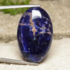 Sodalite Multicolore naturelle Coupe ovale, 22.63 ct, Opaque
