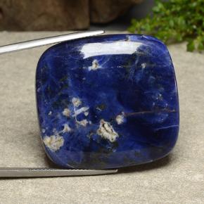Sodalite bleue naturelle coupe coussin, 49,78 ct, opaque