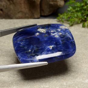Sodalite bleue naturelle coupe coussin, 49,78 ct, opaque