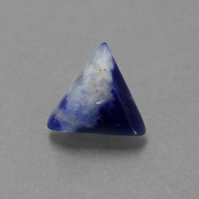 Sodalite bleue naturelle trillion, 1,65 ct, opaque