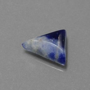 Sodalite bleue naturelle trillion, 1,65 ct, opaque
