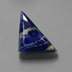 Sodalite Multicolore naturelle Trillion, 5.75 ct, Opaque