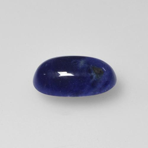 Sodalite bleue naturelle coupe ovale, 1,20 ct, opaque