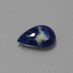 Sodalite multicolore naturelle en forme de poire, 1,21 ct, opaque