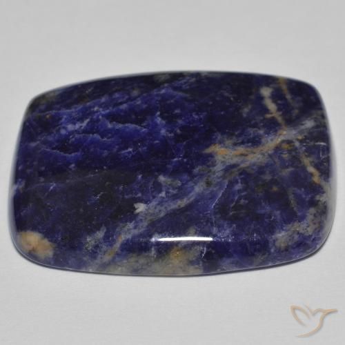 Sodalite Bleu foncé naturelle Coussin, 30.73 ct, Opaque