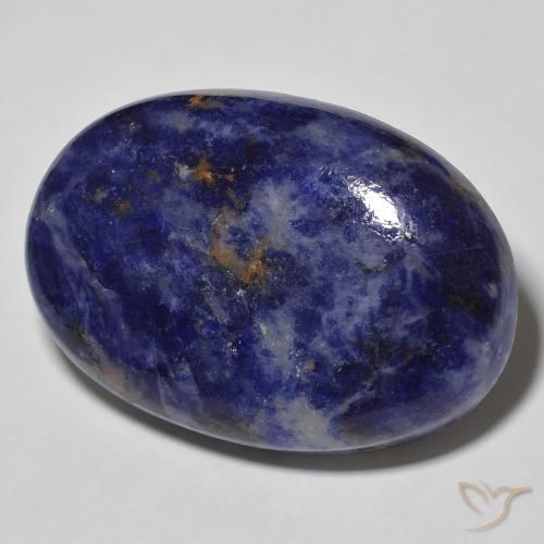 Sodalite Bleu foncé naturelle ovale, 54.28 ct, Opaque