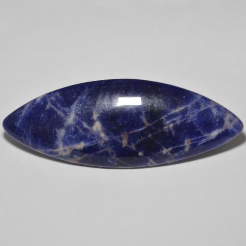 Sodalite Bleu marine naturelle Marquise, 37.01 ct, Opaque