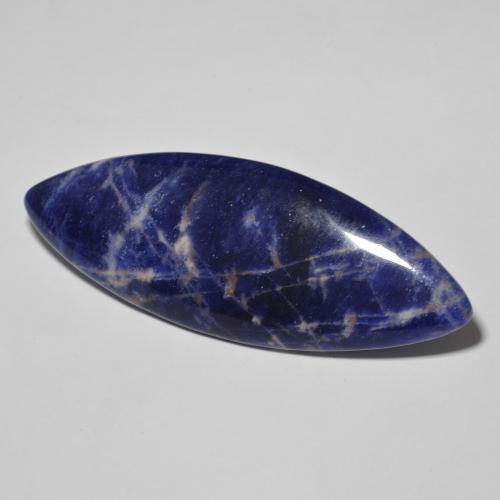 Sodalite Bleu marine naturelle Marquise, 37.01 ct, Opaque