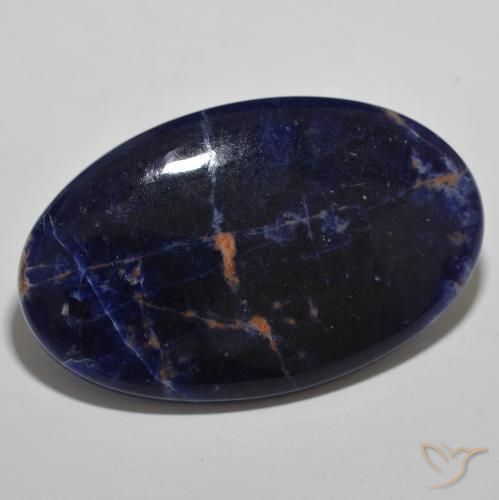 Sodalite Bleu marine naturelle ovale, 29.90 ct, Opaque
