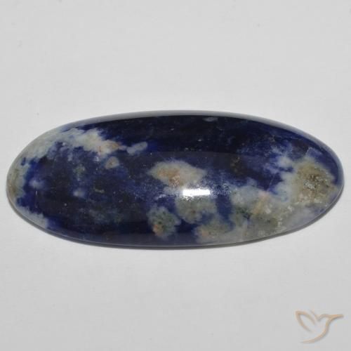 Sodalite Bleu marine naturelle ovale, 23.22 ct, Opaque