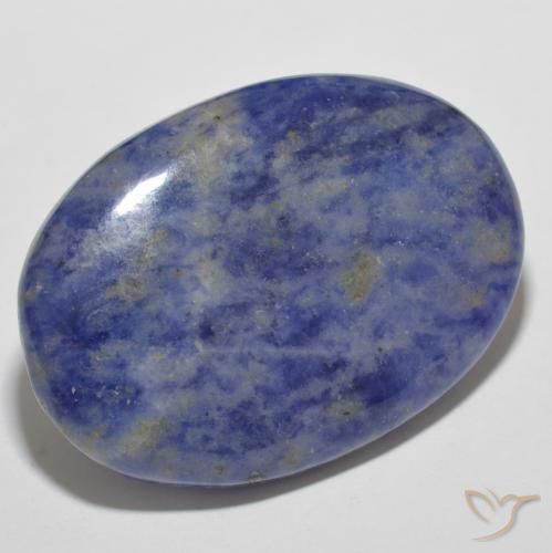 Sodalite Bleu marine naturelle ovale, 37.13 ct, Opaque