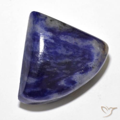 Sodalite Bleu marine naturelle Trillion, 24.44 ct, Opaque
