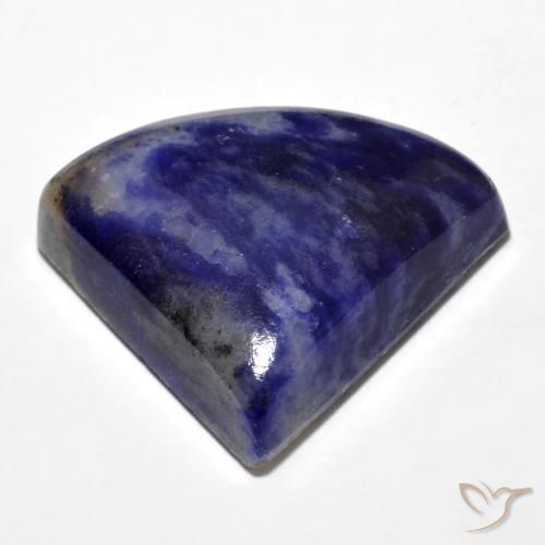 Sodalite Bleu marine naturelle Trillion, 24.44 ct, Opaque