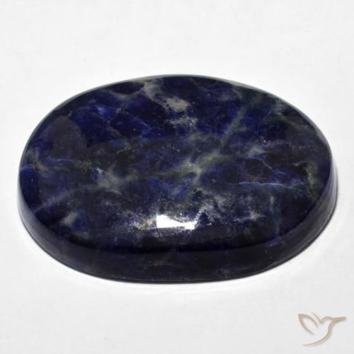 Sodalite Bleu marine naturelle ovale, 44.30 ct, Opaque