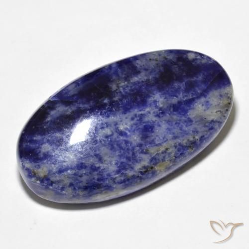 Sodalite Bleu marine naturelle ovale, 34.08 ct, Opaque