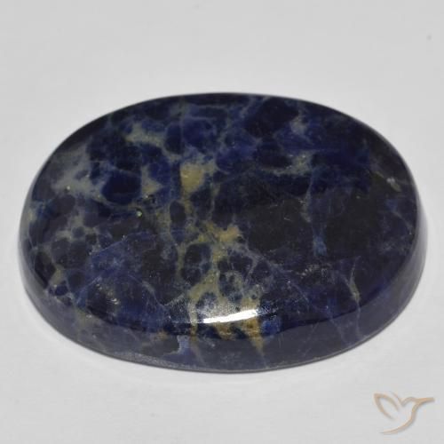 Sodalite Bleu foncé naturelle ovale, 75.73 ct, Opaque