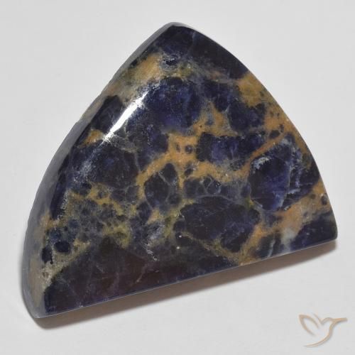 Sodalite Bleu marine profond naturelle Fantaisie, 40.32 ct, Opaque