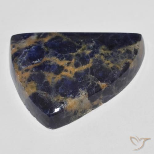 Sodalite Bleu marine profond naturelle Fantaisie, 40.32 ct, Opaque