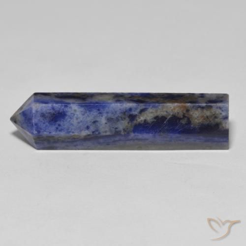 24.21ct Naturel Blue Grey Sodalite, Fantaisie, Opaque, Photo A