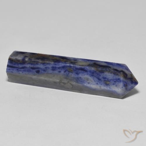 Sodalite Blue Grey naturelle Fantaisie, 24.21 ct, Opaque