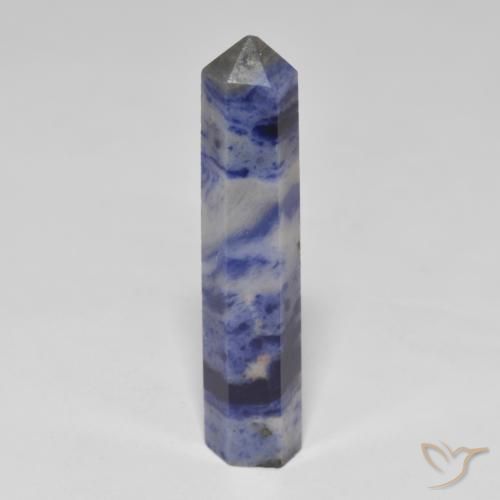 Sodalite Bleu grisâtre naturelle Forme fantaisie, 16,79 ct, Opaque