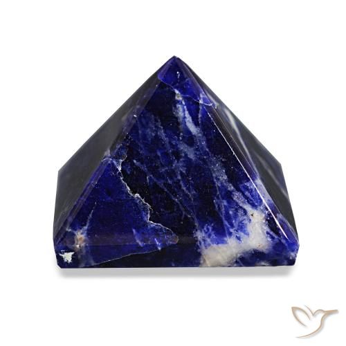 63.03ct Bleu multicolore Sodalite, Carré, Opaque