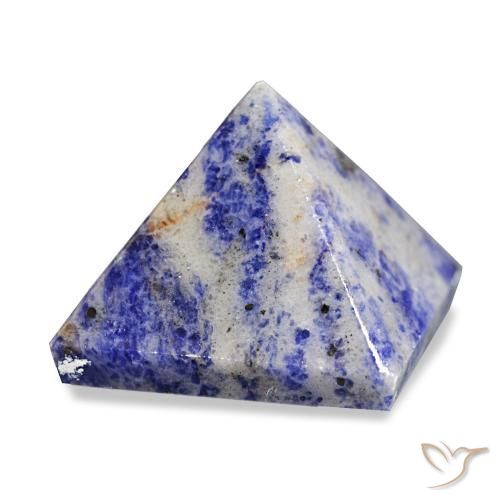 Sodalite Bleu grisâtre naturelle Carré, 100.52 ct, Opaque