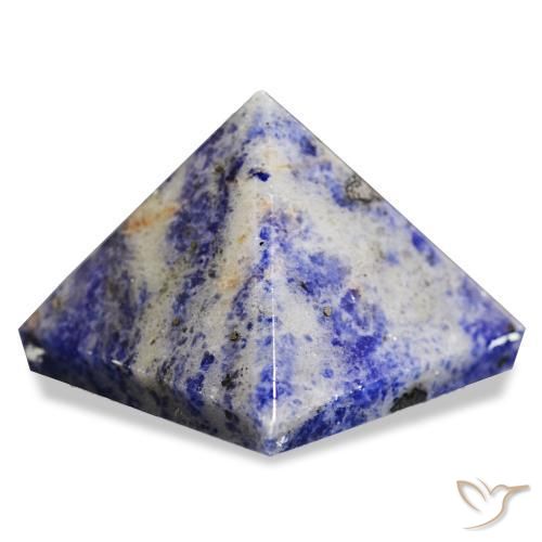 Sodalite Bleu grisâtre naturelle Carré, 100.52 ct, Opaque