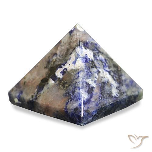 Sodalite bleu marine naturelle carré, 71,08 ct, opaque