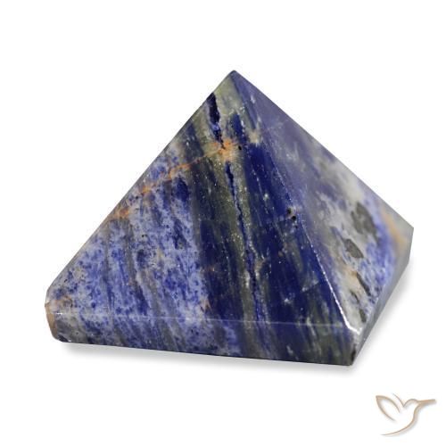 Sodalite bleu marine naturelle carré, 75,20 ct, opaque