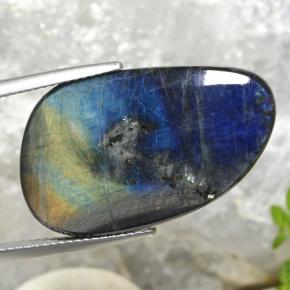 Spectrolite multicolore naturelle forme fantaisie, 14,98 ct, opaque