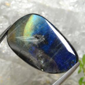 Spectrolite multicolore naturelle forme fantaisie, 14,98 ct, opaque