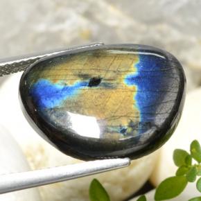 Spectrolite multicolore naturelle forme fantaisie, 9,04 ct, opaque