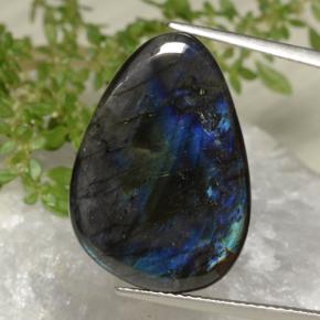 Spectrolite multicolore naturelle forme fantaisie, 9,44 ct, opaque