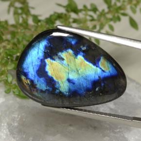 Spectrolite multicolore naturelle forme fantaisie, 9,44 ct, opaque