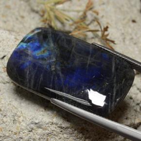 Spectrolite Multicolore naturelle Coupe coussin, 24.96 ct, Opaque