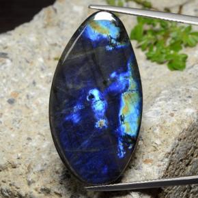 Spectrolite multicolore naturelle forme fantaisie, 22,43 ct, opaque